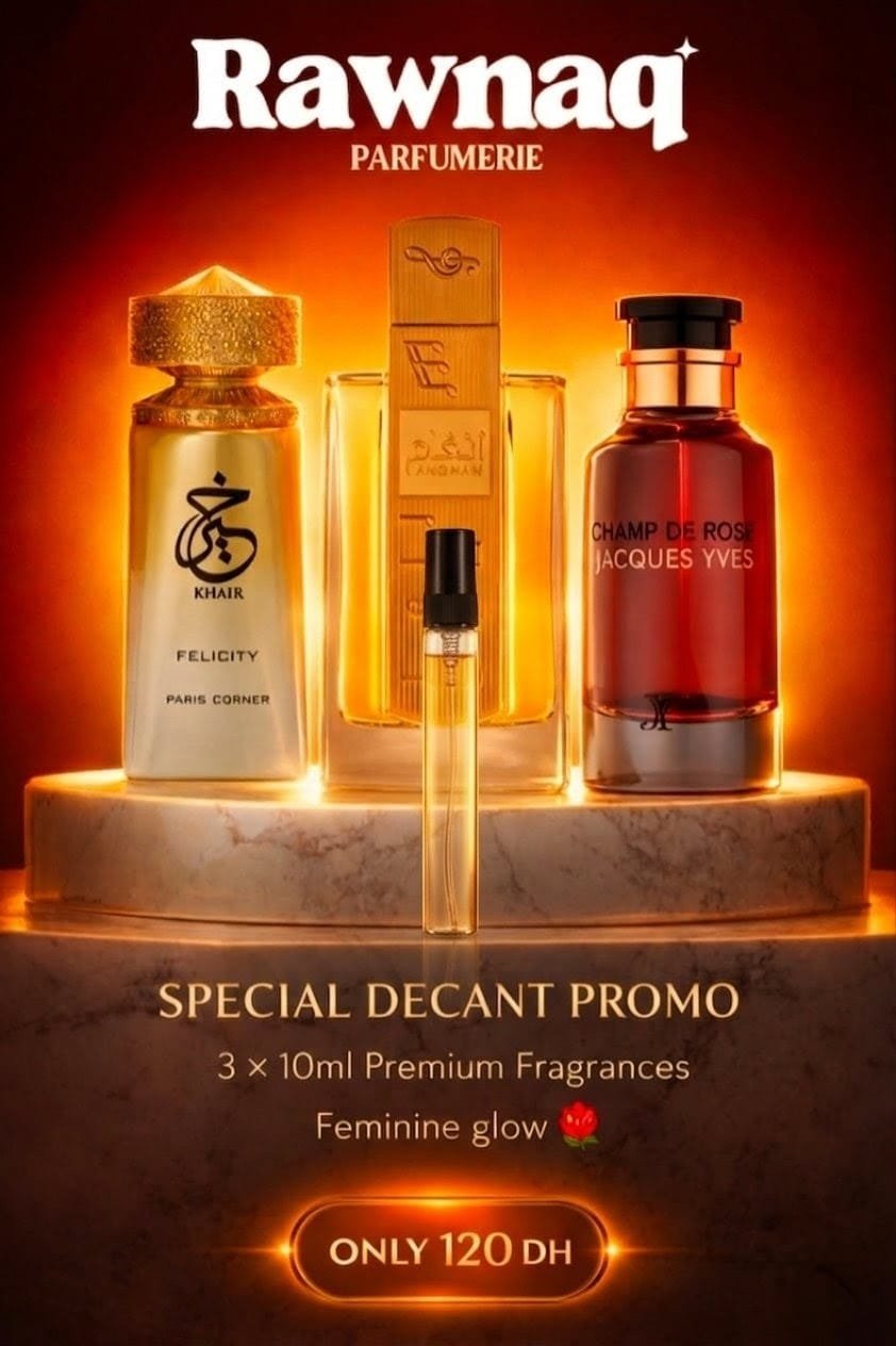 Pack Decante 10 ml - Khair Felicity / Angham / Champ de roses