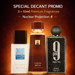 Pack Decante 10 ml 9pm Night Out / Liquid brun limited edition / Vanilla latte